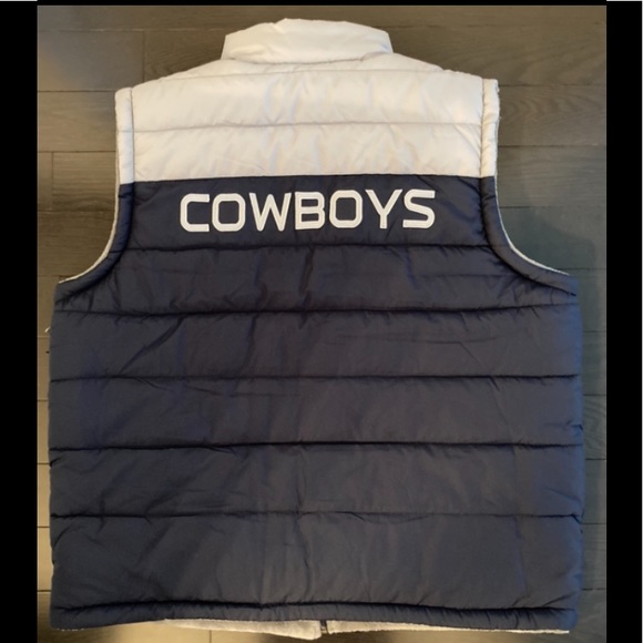 NWT FANATICS Dallas Cowboys Reversible Puffer Vest - size XXL - Picture 3 of 12